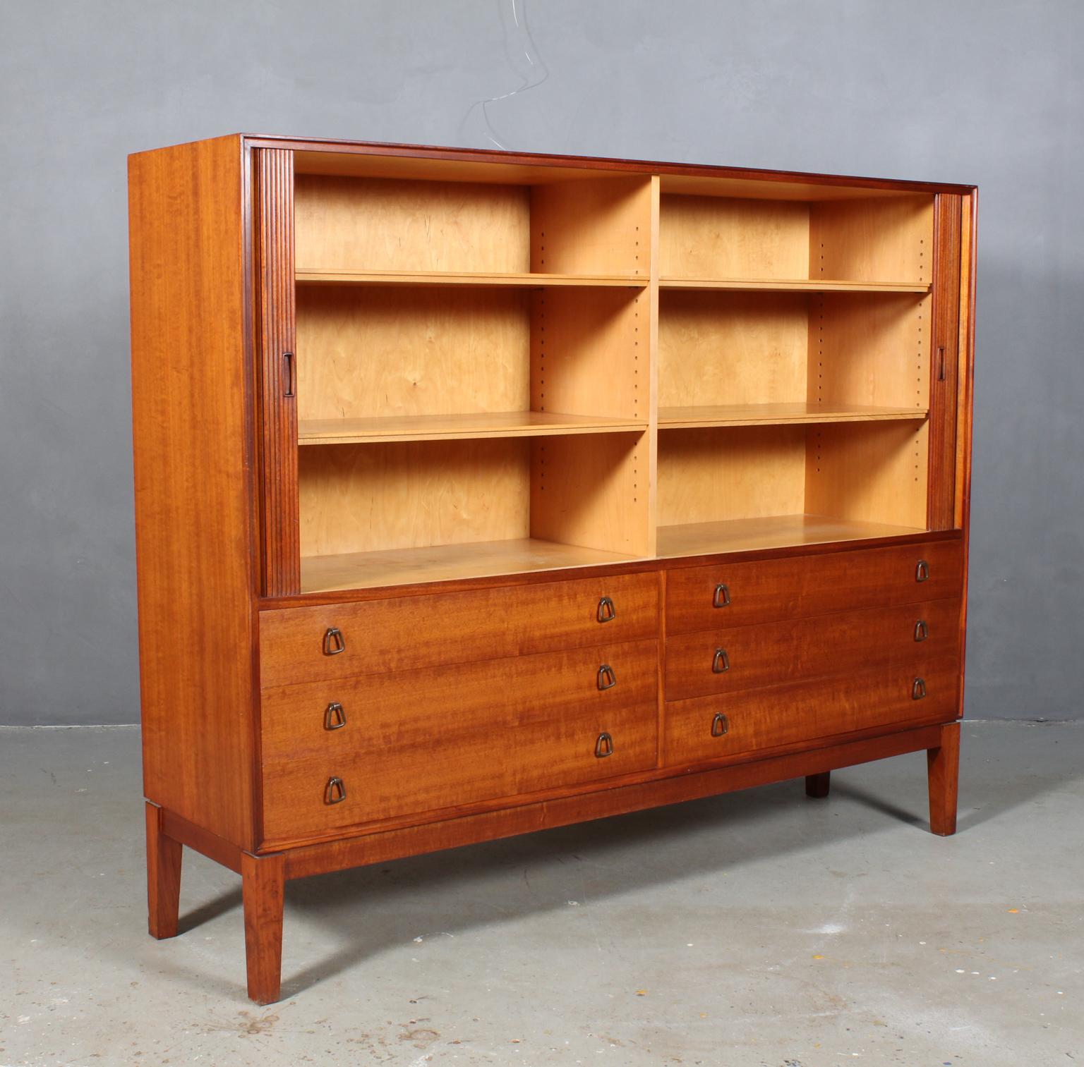 Søborg Møbelfabrik High Side Board of Cuba Mahogany In Good Condition In Esbjerg, DK