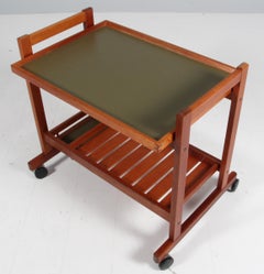 Carrito de bar Søborg Møbler en caoba y detalles de formica, años 60