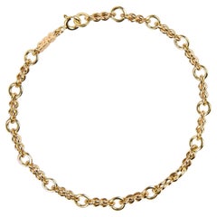 SBQ 1mm Segment-Armband, 14K Gelbgold