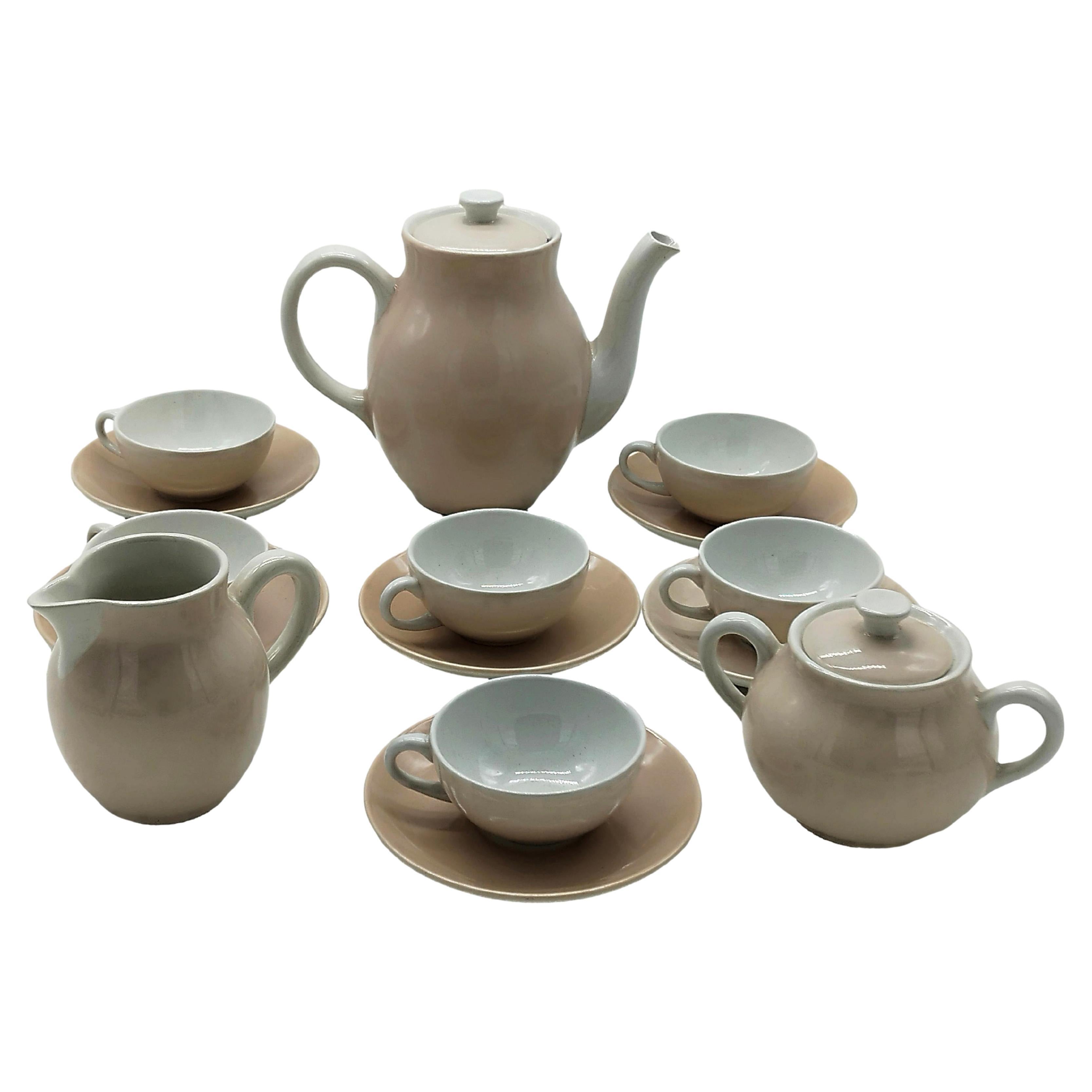 S.C. Richard S. Cristoforo Porcelain Tea Service, Italy 1930s For Sale