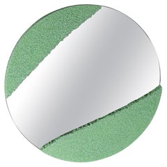 SC, Piccolo cerchio, Specchio appeso in schiuma di ceramica di Jordan Keaney