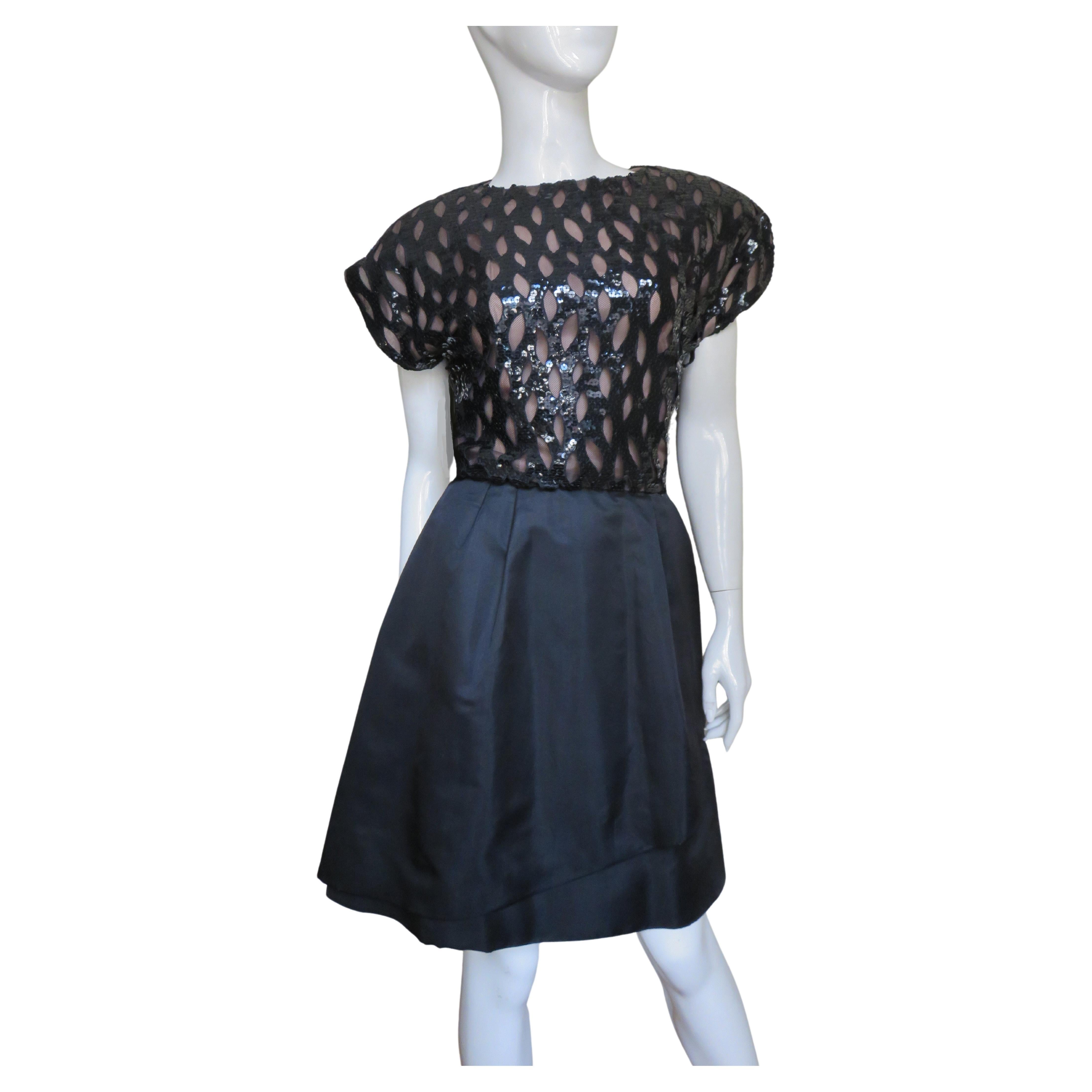 Scaasi Boutique Sequin and Net Bodice For Sale