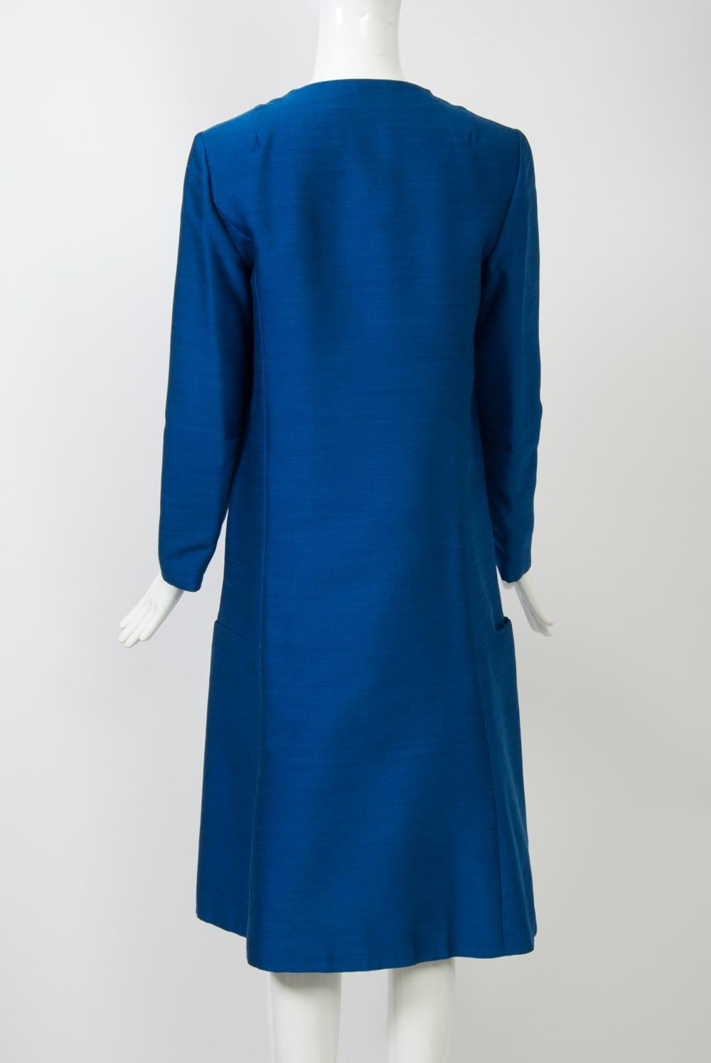 Scaasi Royal Blue 1960s Dress 1