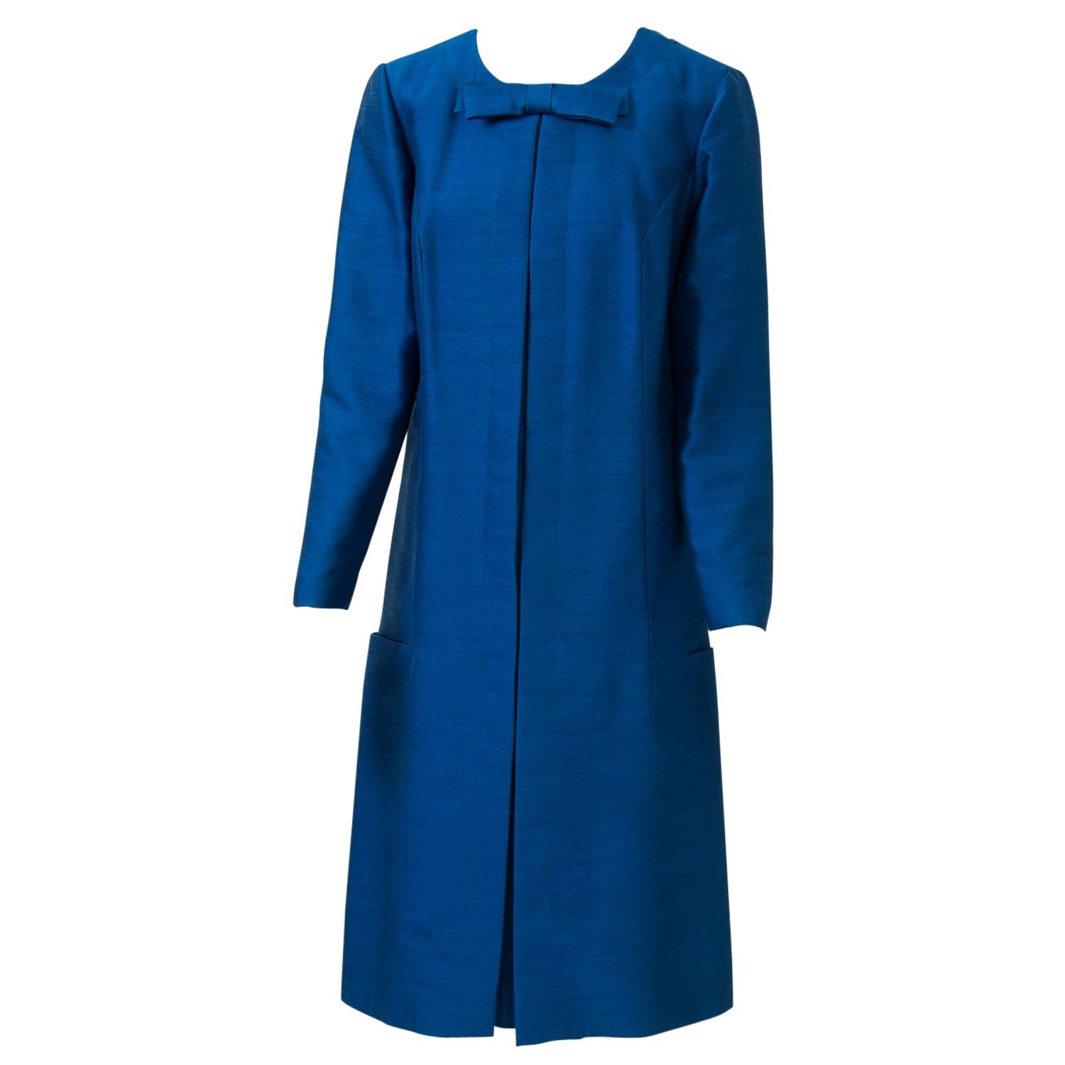 Scaasi Royal Blue 1960s Dress