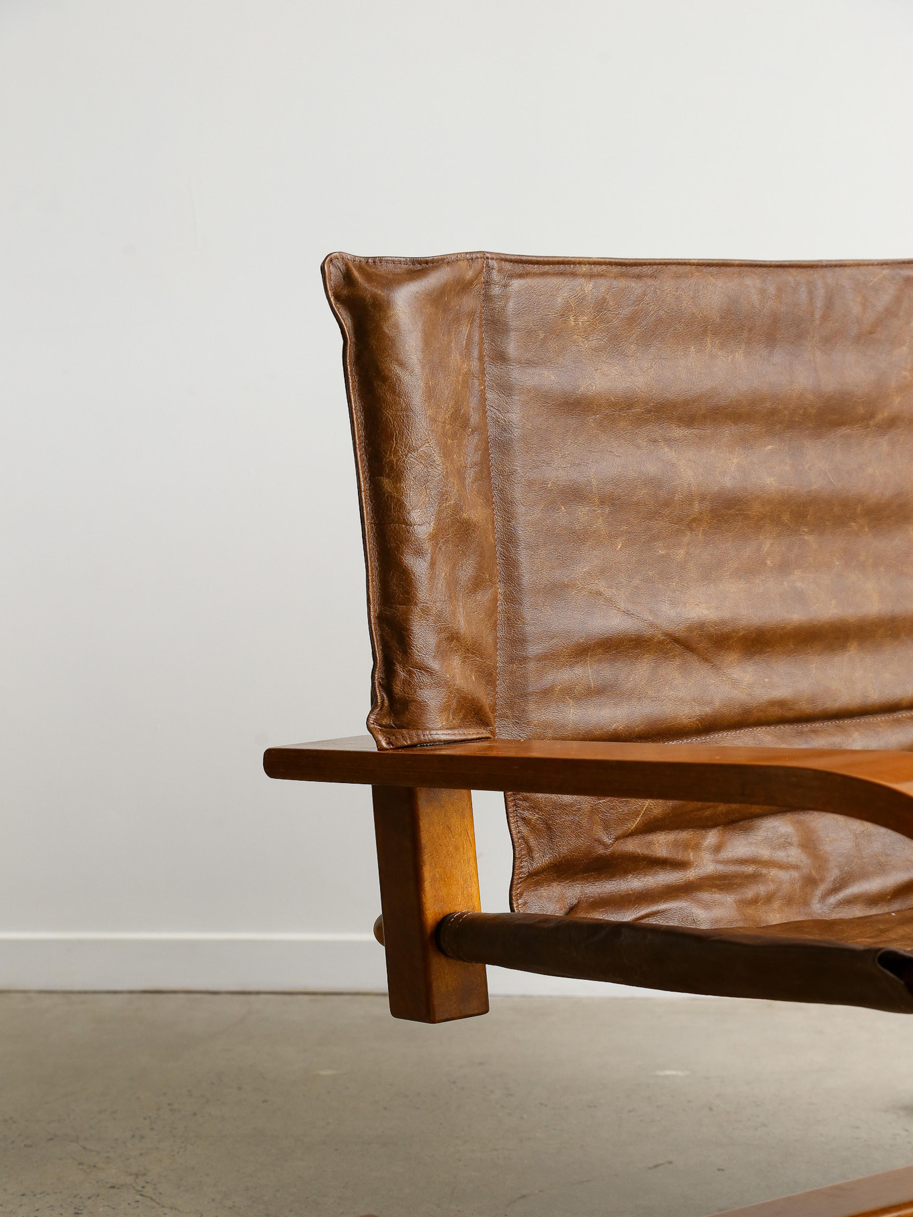 Leather Scacciapensieri  Armchair Chairs by De Pas D'Urbino and Lomazzi for Poltronova For Sale