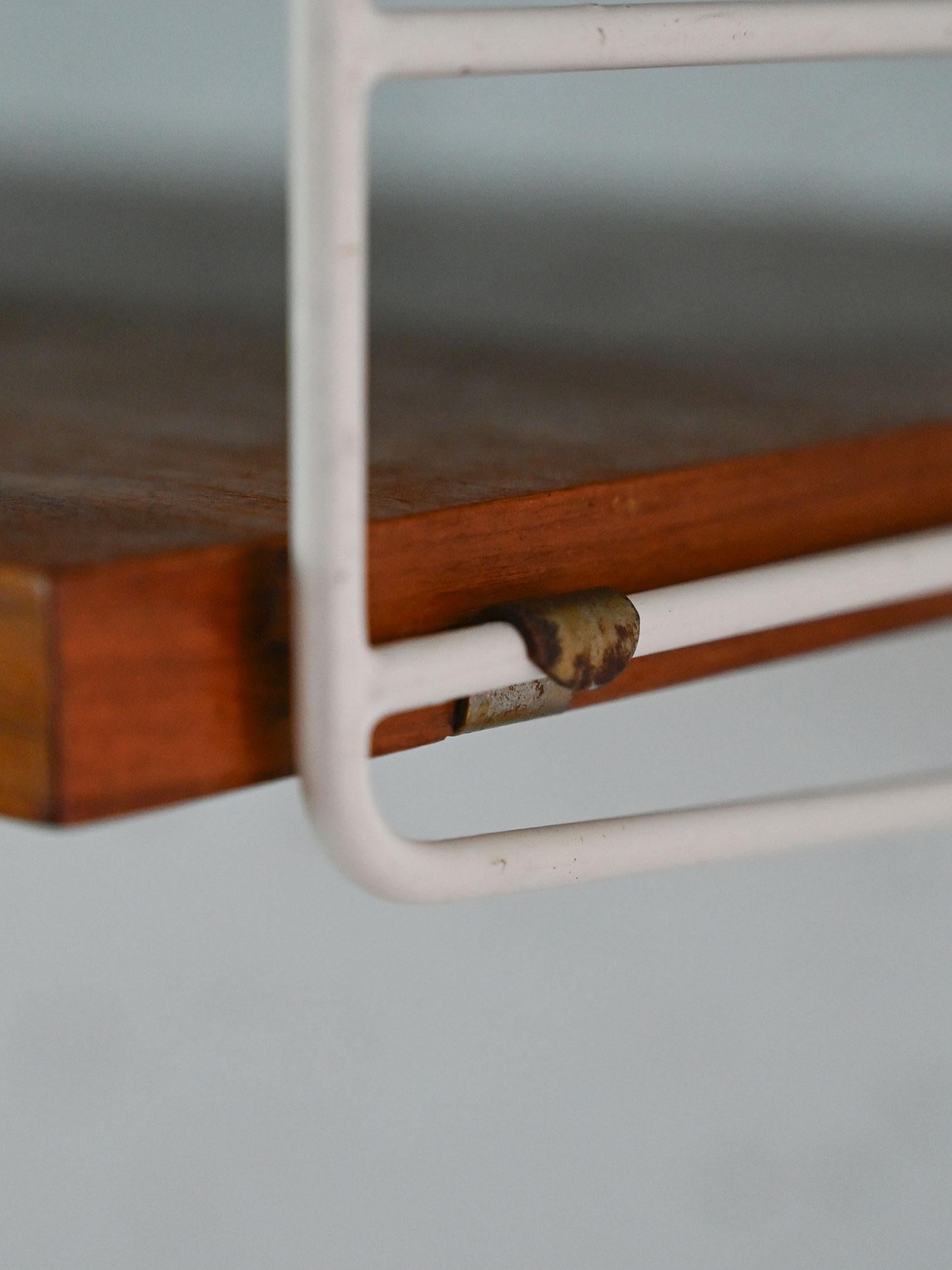 Metallo Scaffalatura scandinava a due ripiani