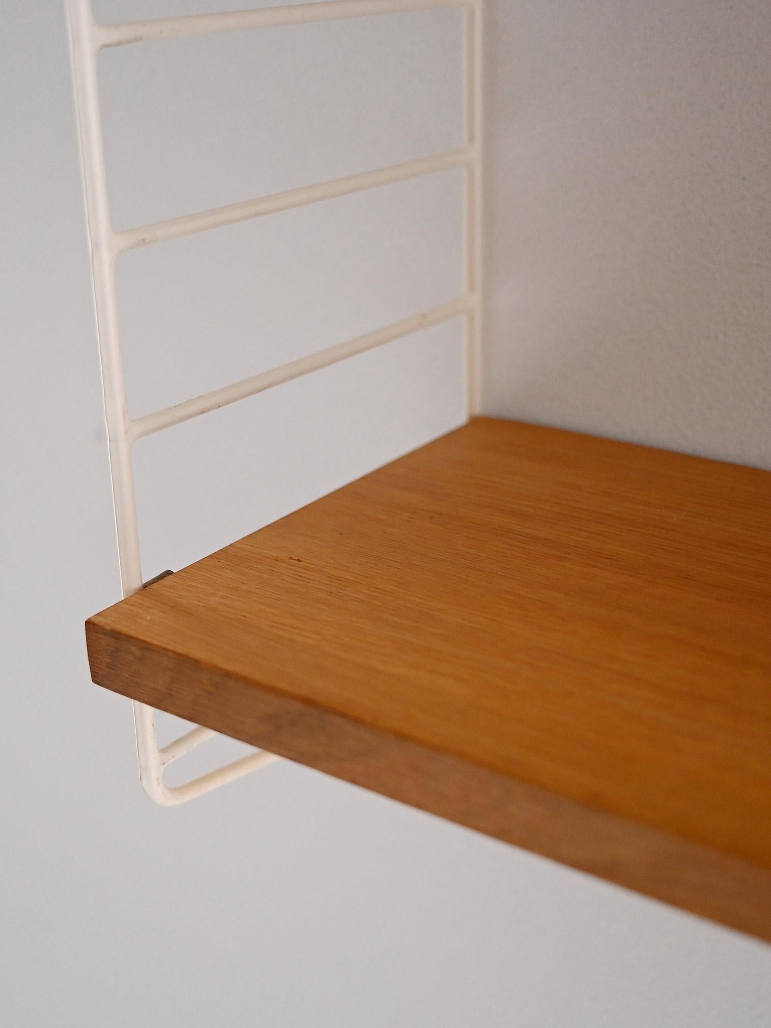 Mid-20th Century Vintage oak shelving unit For Sale