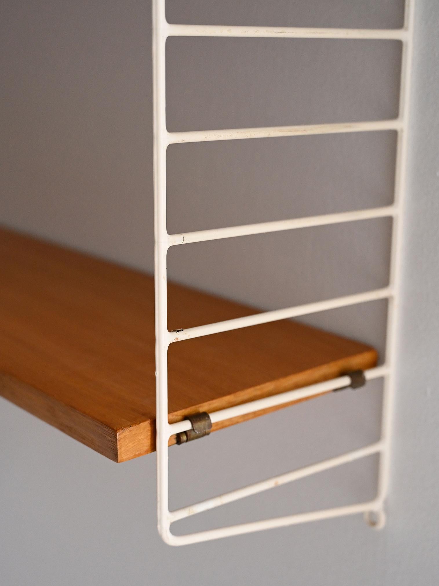Vintage oak shelving unit For Sale 1