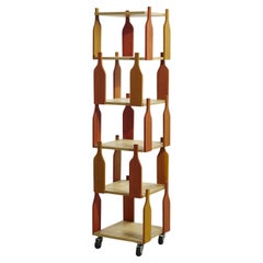 Estantería de madera Roses nº 3 de H.J.Weinand para Memphis Milano