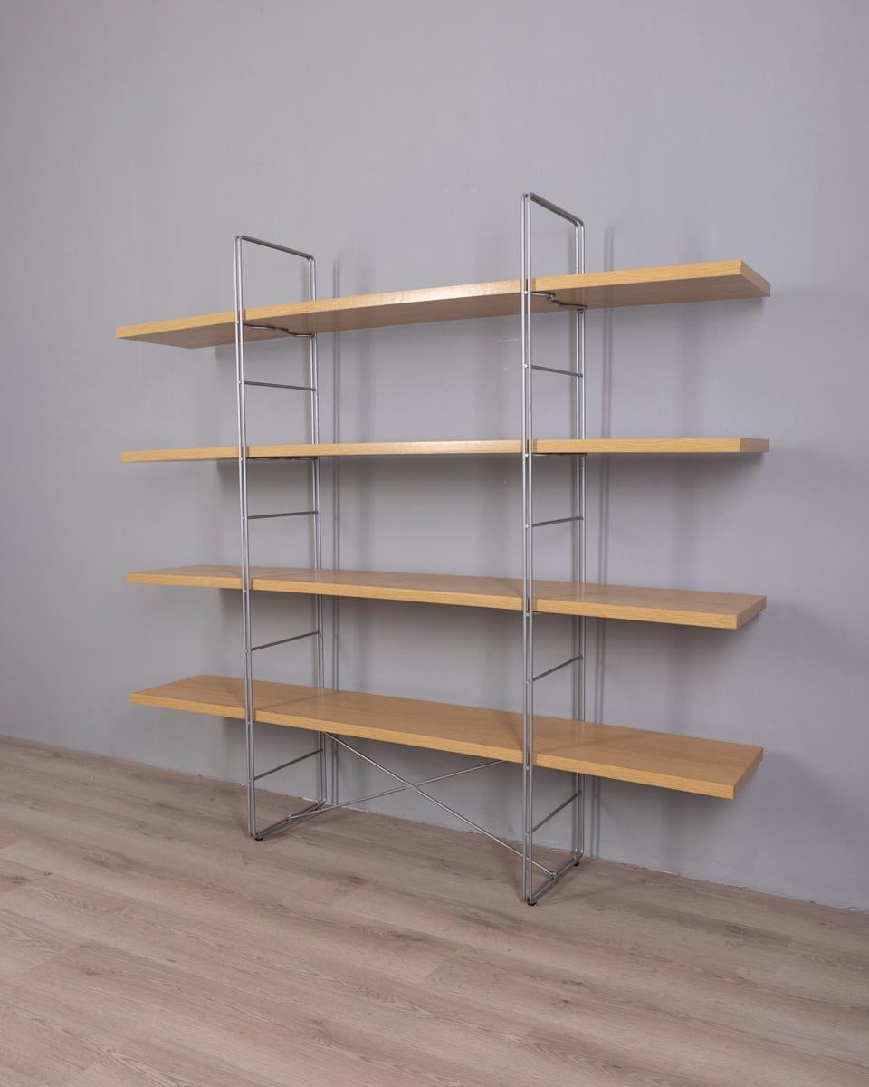 Metallo Scaffale libreria vintage anni 80 