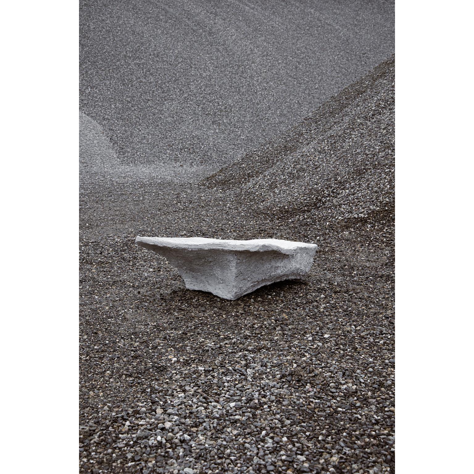 Scàglia 5 Unique Sculptural Coffee Table in Cement by Valentino Antonini
One Of A Kind
Dimensions: D 80 x W 132 x H 41 cm. 
Materials: Cement, fibers, aggregates, and pigments.

Also available in cast aluminum. Prices may vary. Please