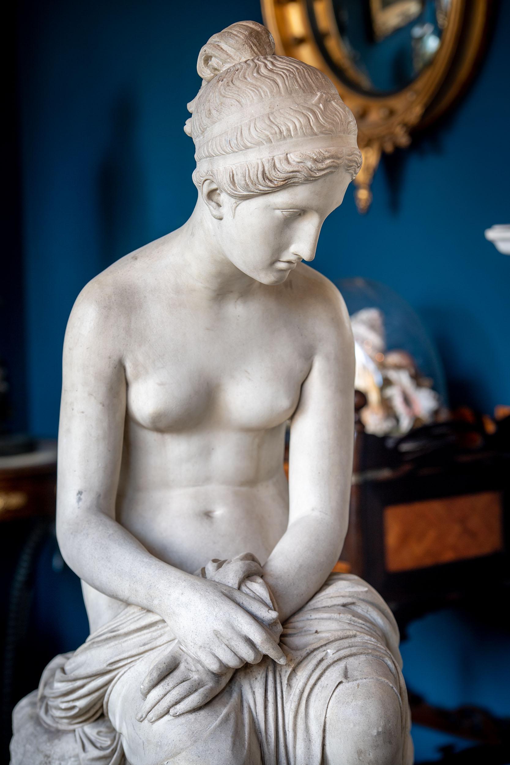 Scagliola - Figure de Psyché abandonée attribuée à Pietro Tenerani en vente 6