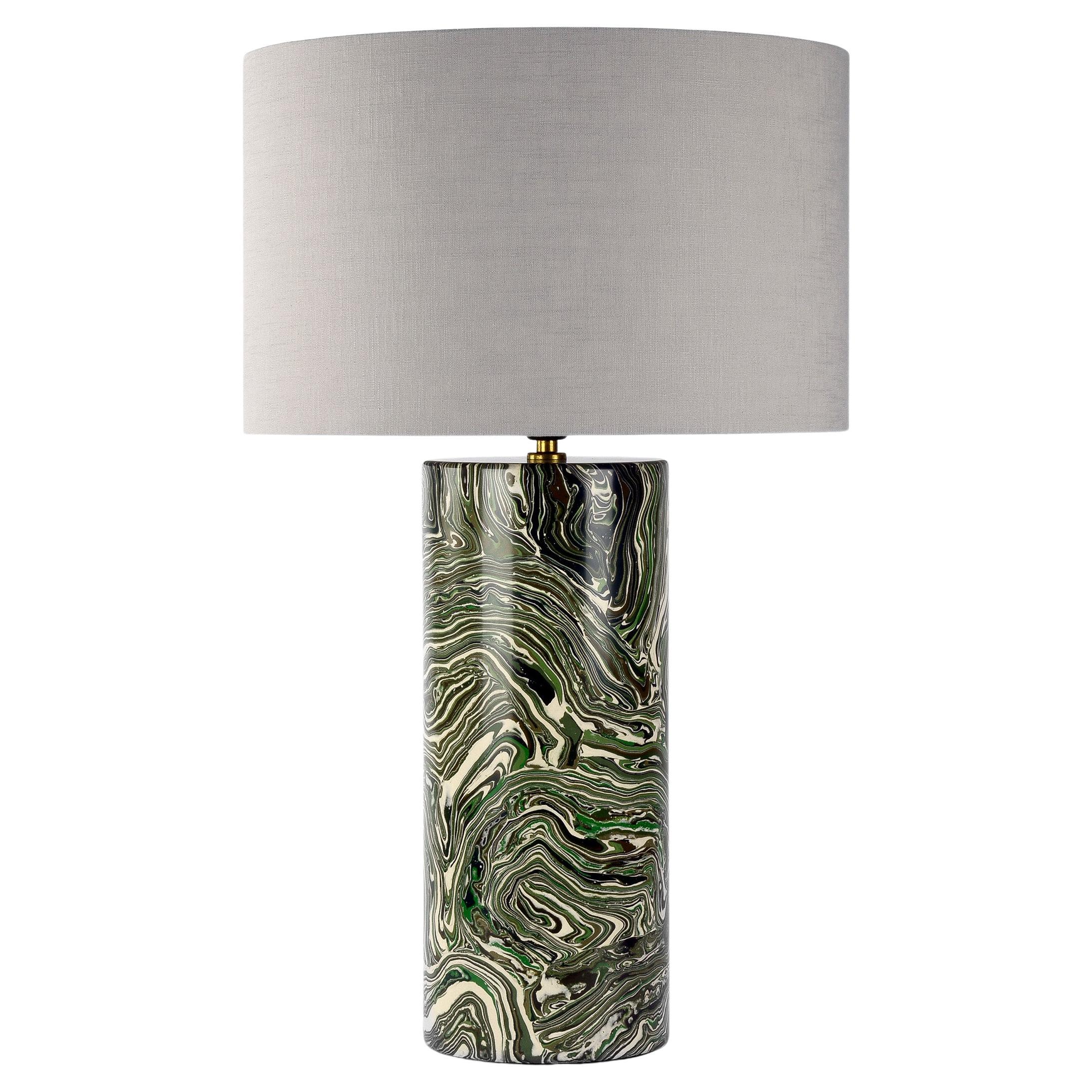 Scagliola Table Lamp For Sale
