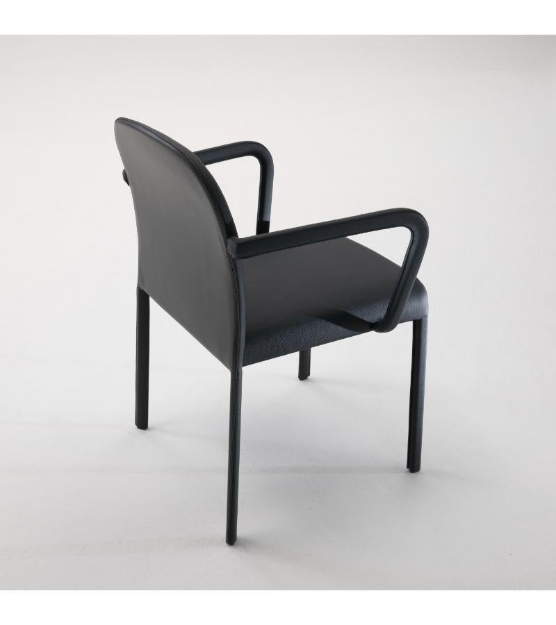 Scala bridge chair by Patrick Jouin
Materials: Chair covered in corrected pigmented cowhide leather. Backrest in split leather. Colors: black, brown, white, red
Dimensions: D 45 x W 55 x H 80 cm
Also available in colors: black, brown, white,