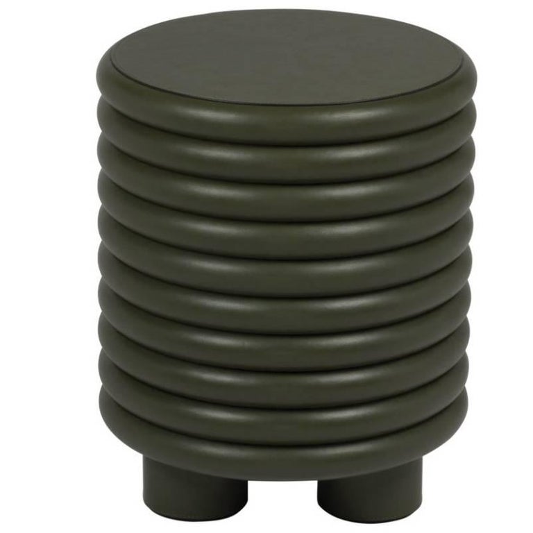 Scala Leather Stool Dark Green Nappa For Sale at 1stDibs dark green stool