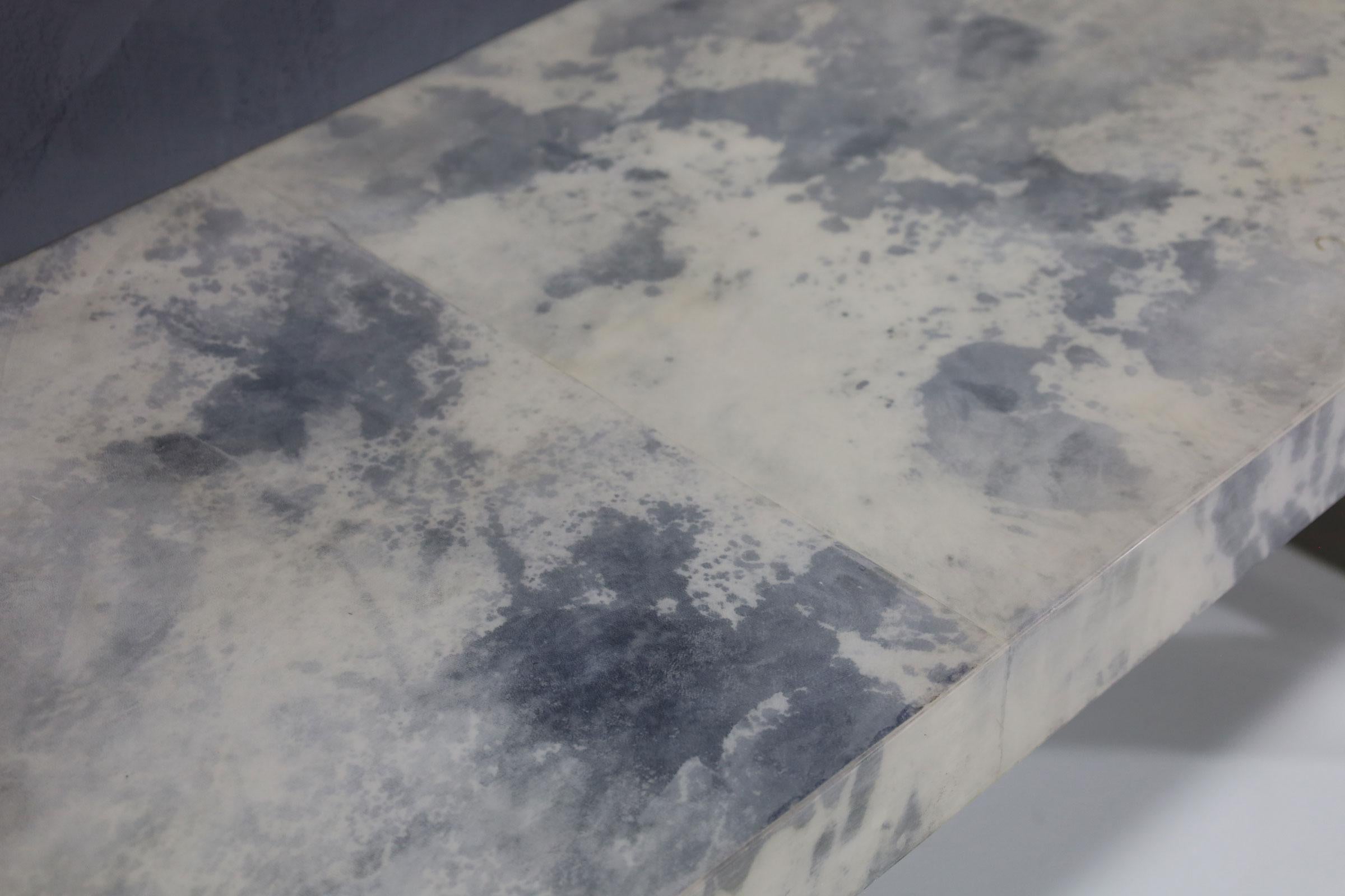 Scala Luxury is known for superior quality and design. This is the Sintonia Console with a brushed stainless steel base and goatskin top. Would normally retail at $15,000 - $20,000.