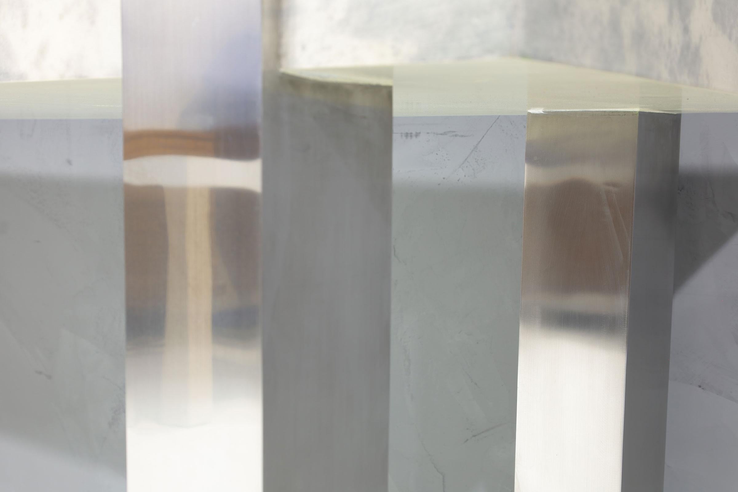 American Scala Luxury Console with Goatskin Top
