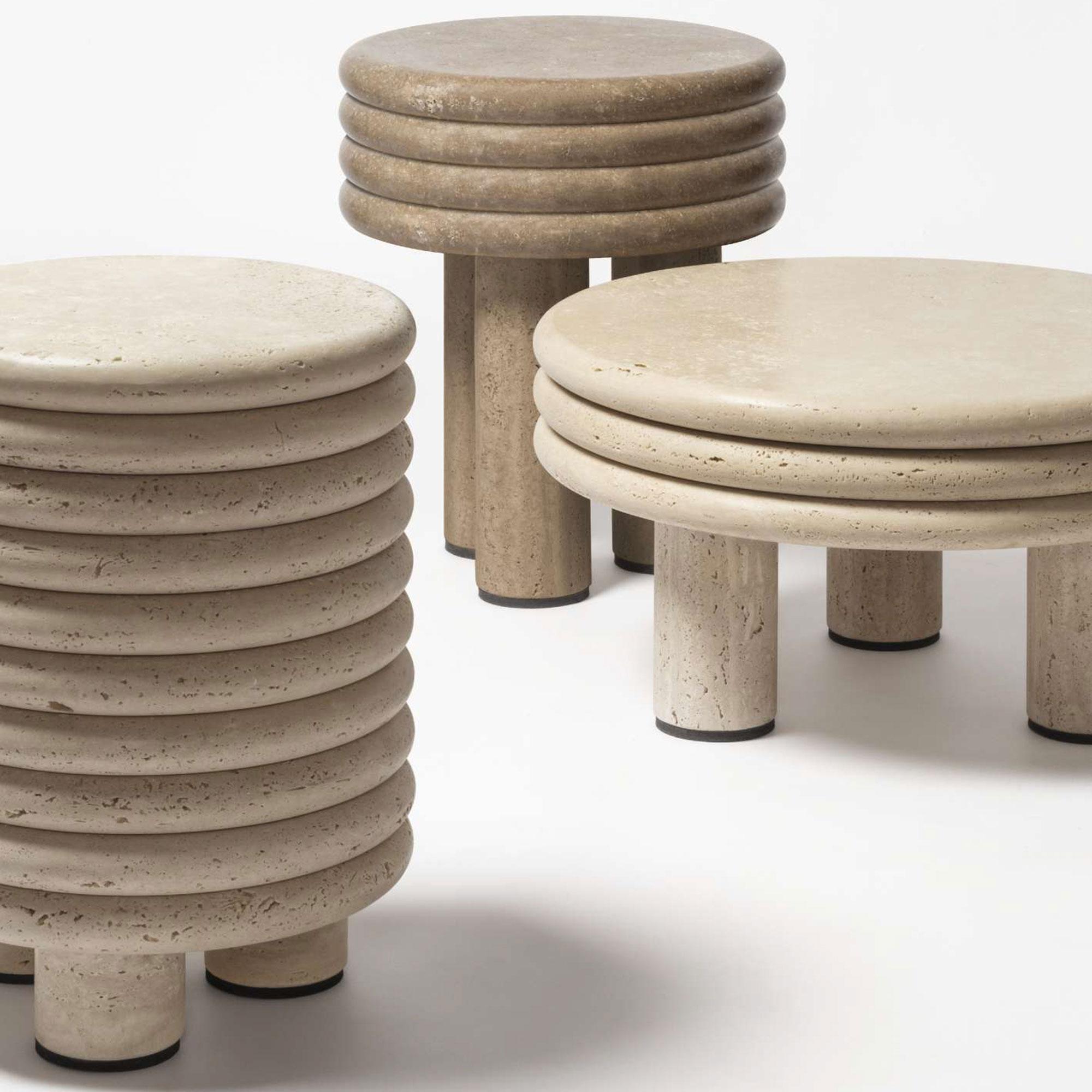 Modern Scala Marble Stool by Stephane Parmentier x Giobagnara For Sale