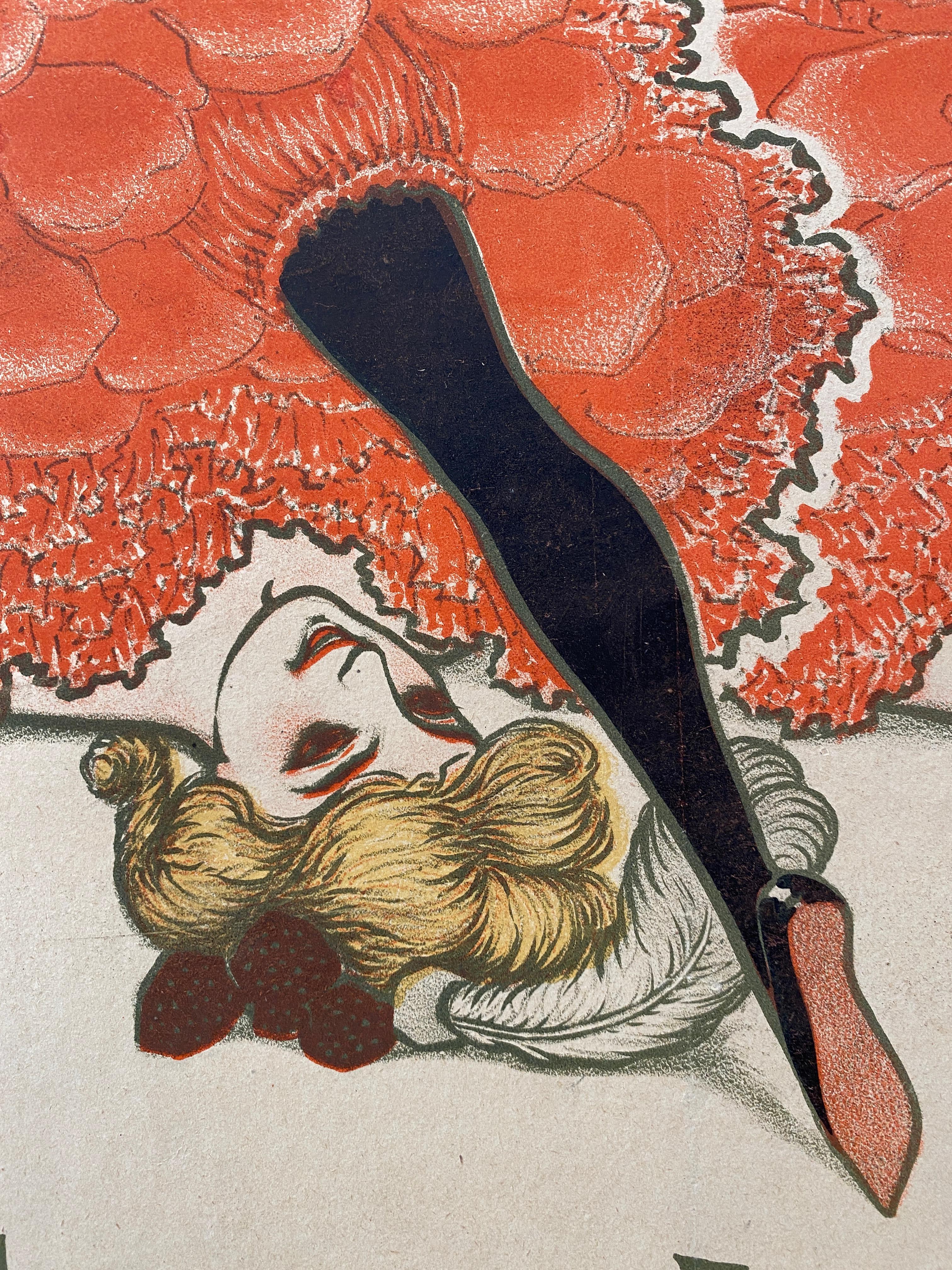 'SCALA', Original Vintage Early 19th Century Ballet Theatre Poster For Sale 6