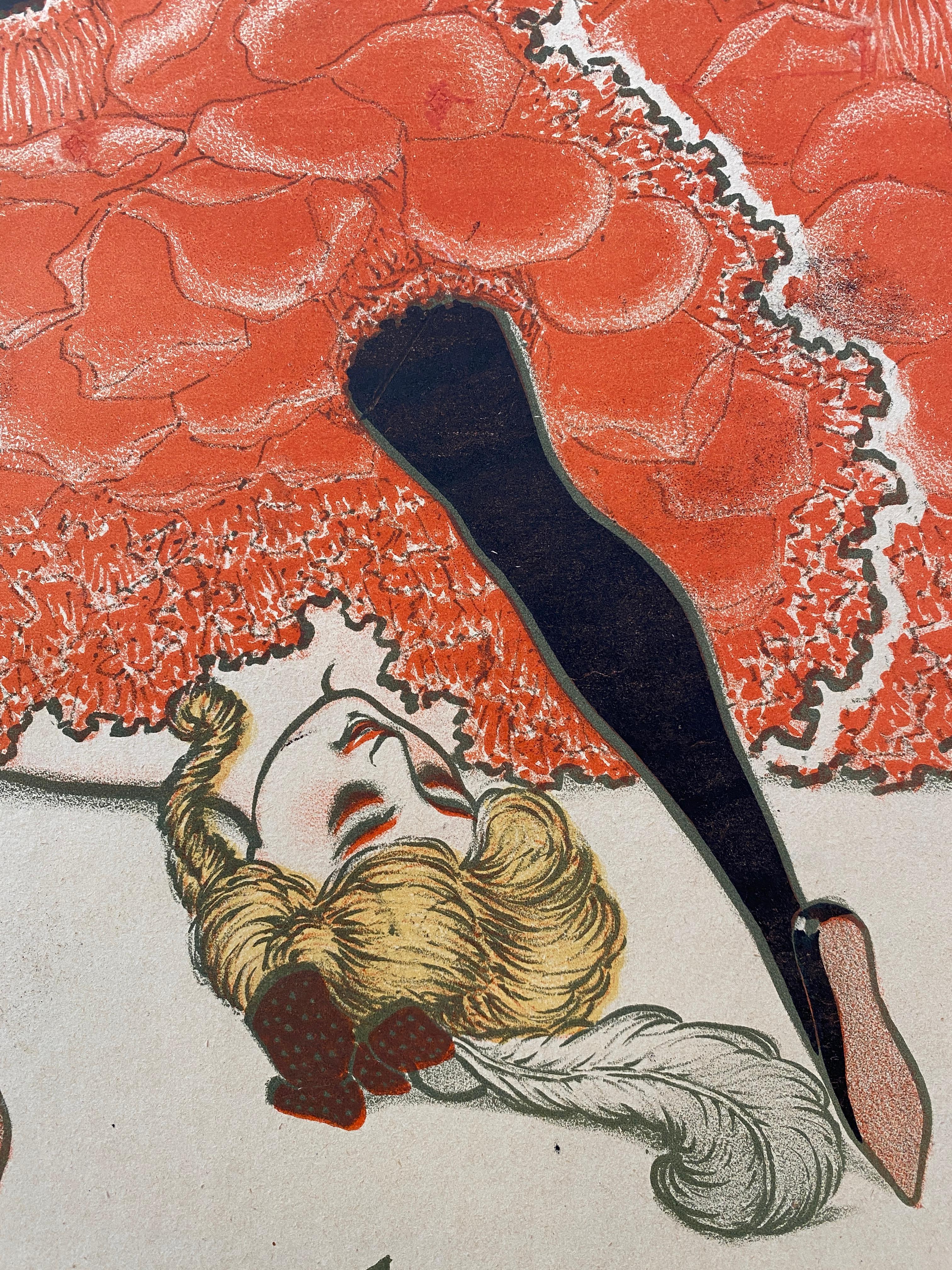 'SCALA', Original Vintage Early 19th Century Ballet Theatre Poster For Sale 7