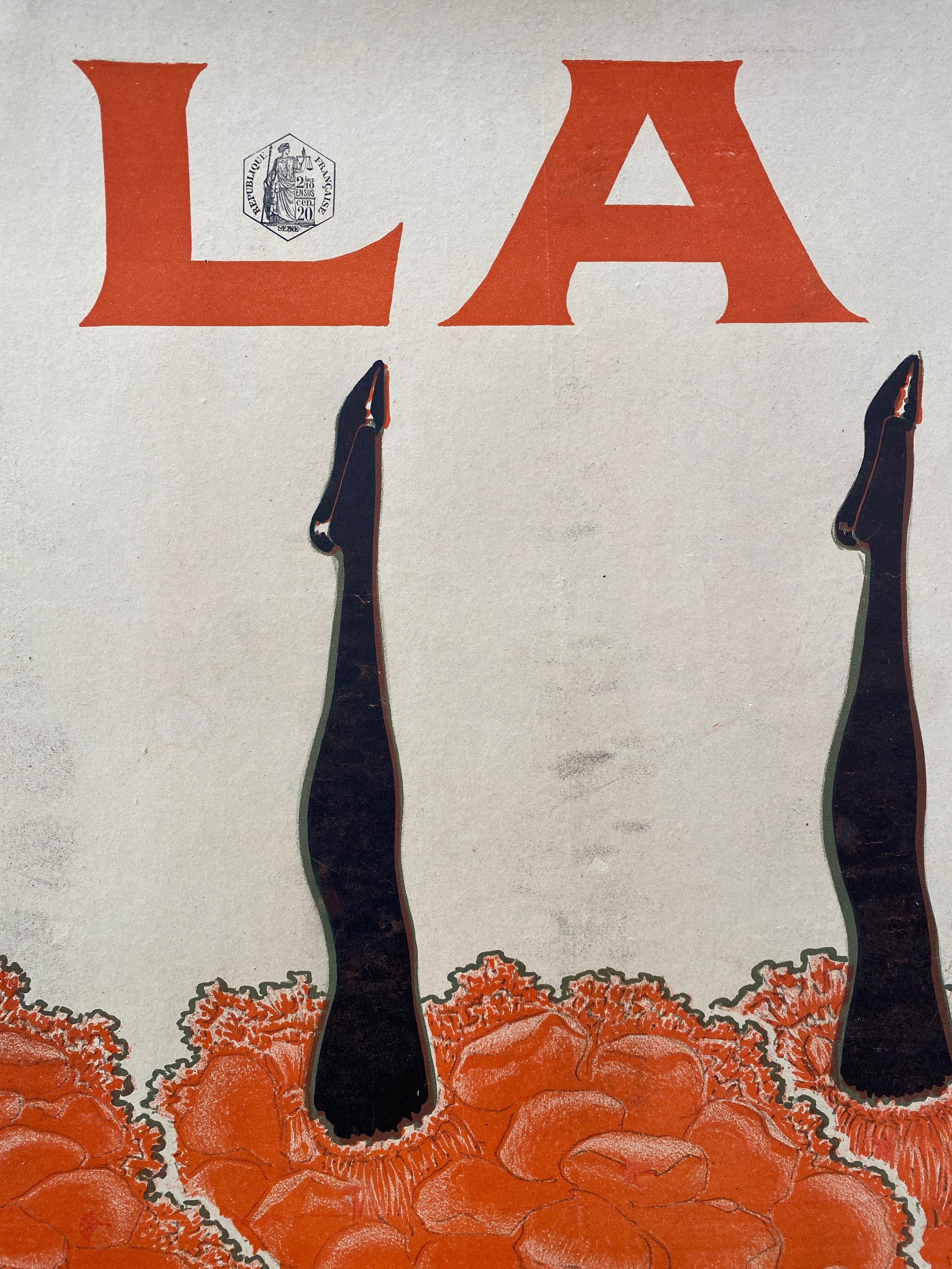 'SCALA', Original Vintage Early 19th Century Ballet Theatre Poster For Sale 9