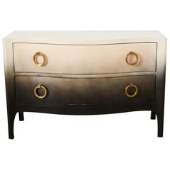 Scala Parchment Goatskin Trapu Gradient Ombre Chest Commode