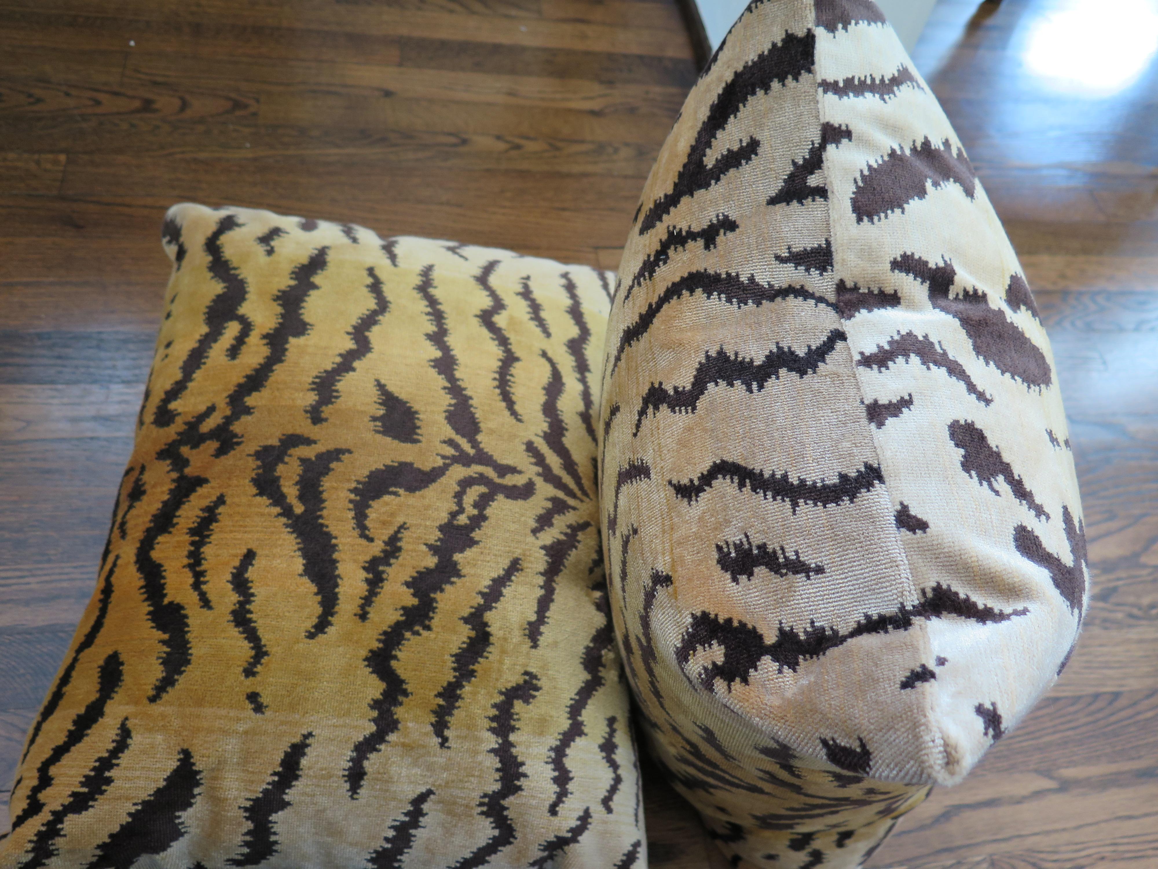 Scalamandré Le Tigre Silk Velvet Pillows 2