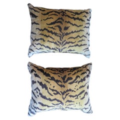 Scalamandré Le Tigre Silk Velvet Pillows