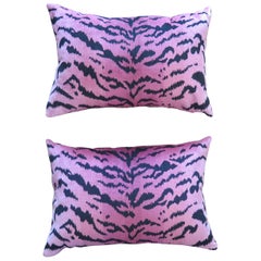 Scalamandré Le Tigre Silk Velvet Pillows