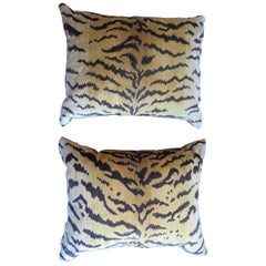 Scalamandré Le Tigre Silk Velvet Pillows