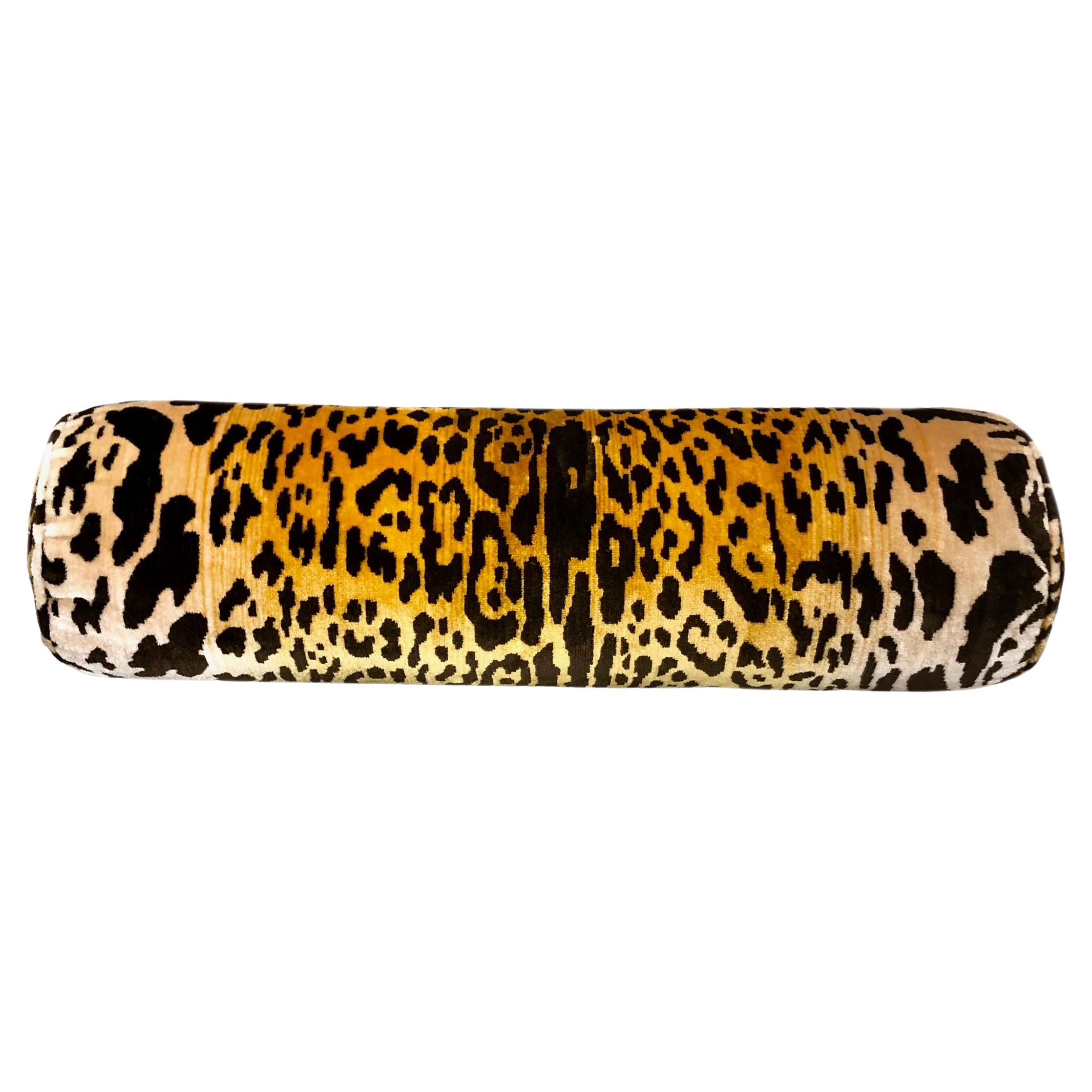 Scalamandré Leopard Bolster For Sale