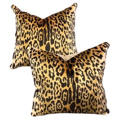 Scalamandré Leopard Pillows - A Pair