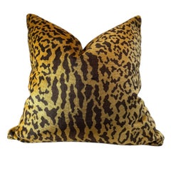 Scalamandre Leopard Velvet Pillows