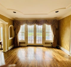 Ensemble de traitements de fenêtre Scalamandre, rideaux, valences, draperies traditionnels