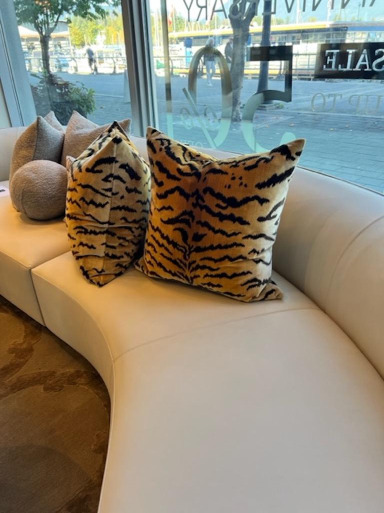 Scalamandre silk tiger velvet pillow 1