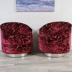 Scalamandre Swivel Chairs