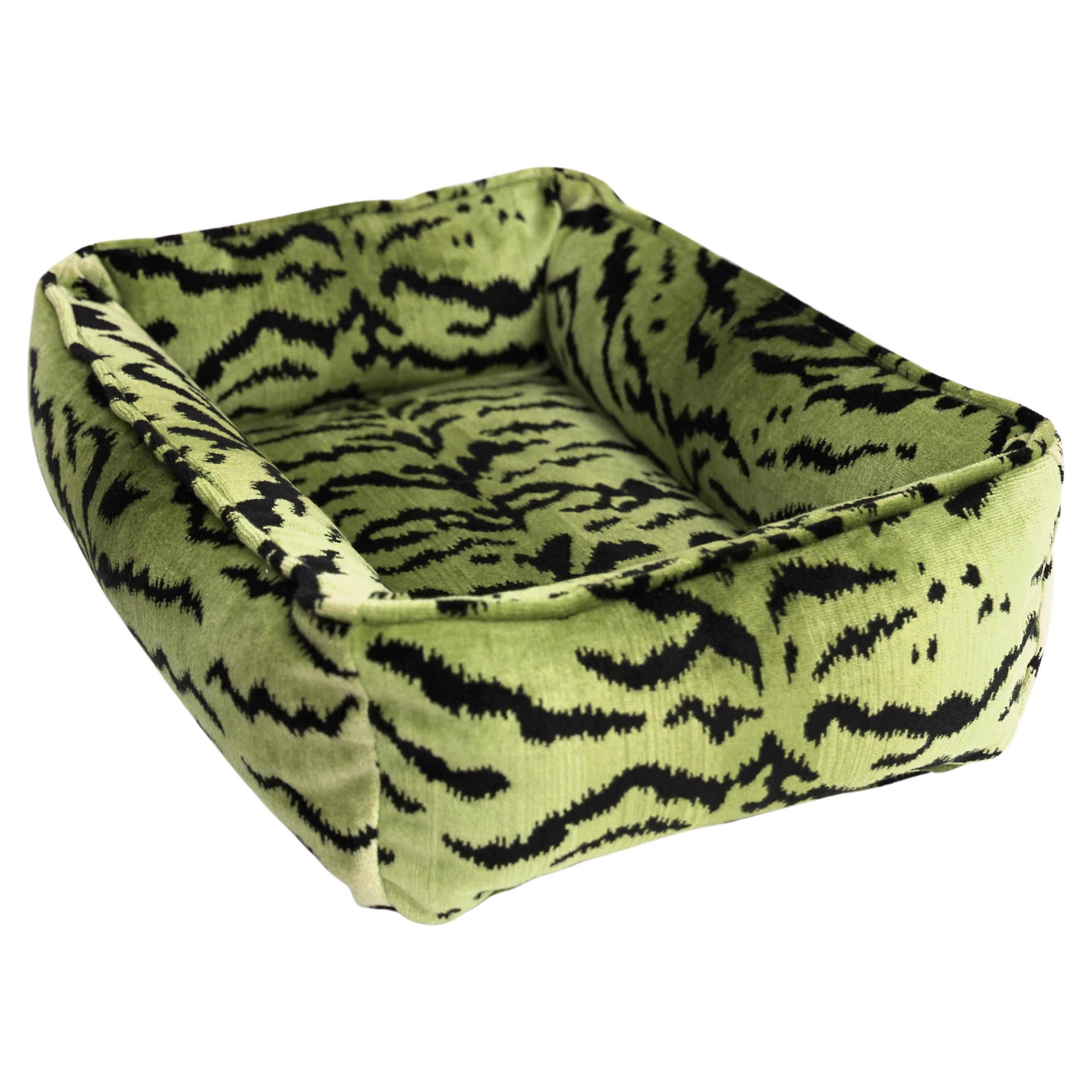 Scalamandre Tigre Small Dog Bed For Sale