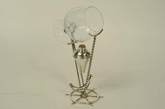 Métal argenté style navy warmer Fabrication italienne années 1950