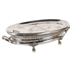 Scaldavivande in Argento Manifattura Messulam Milano Metà '900 ca