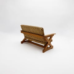 Conjunto de muebles «Scale» · Modernismo mexicano · Madera y palma natural