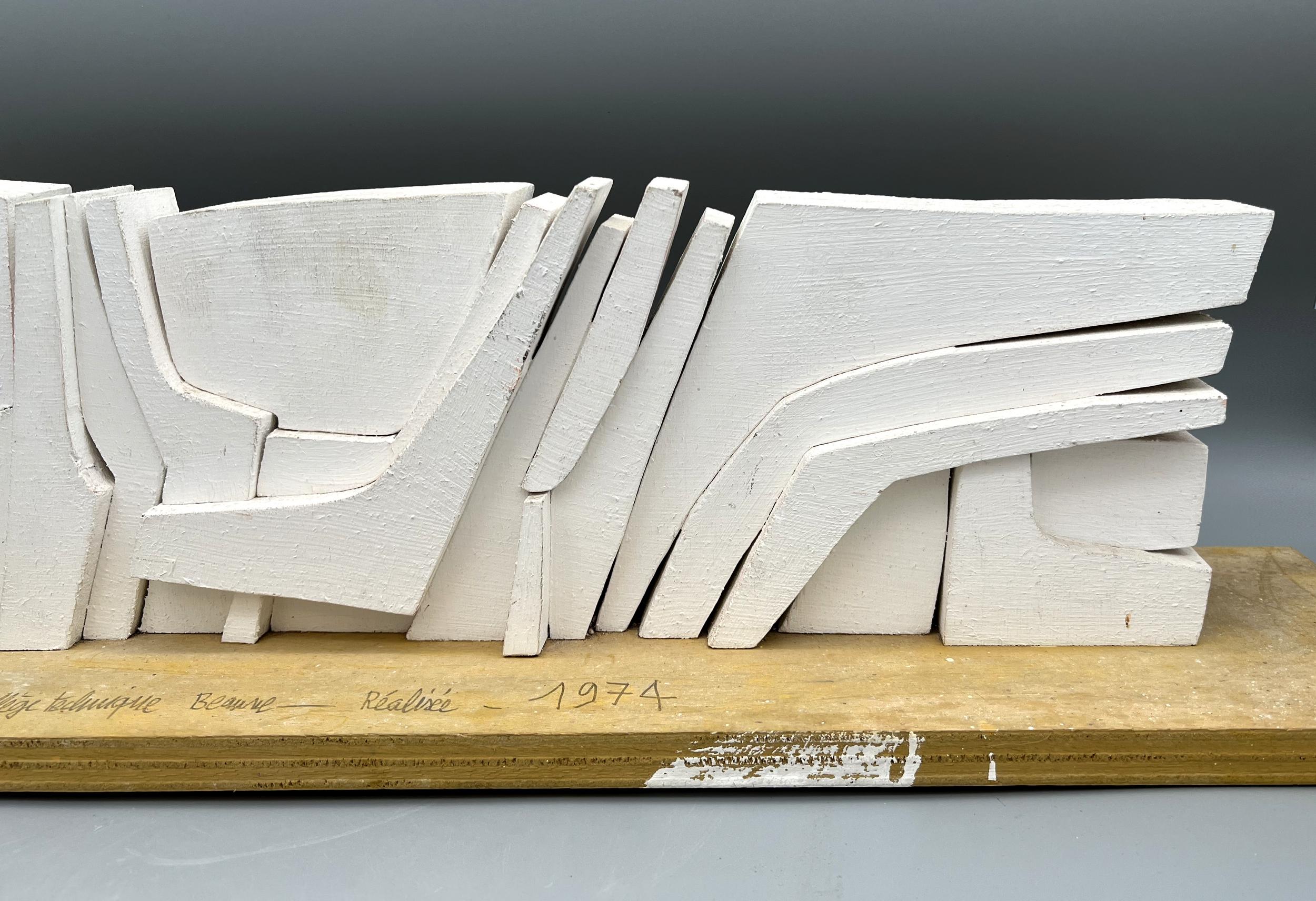Scale model for a monumental work, by Michel Lucotte, France, 1974 In Good Condition For Sale In Paris, FR