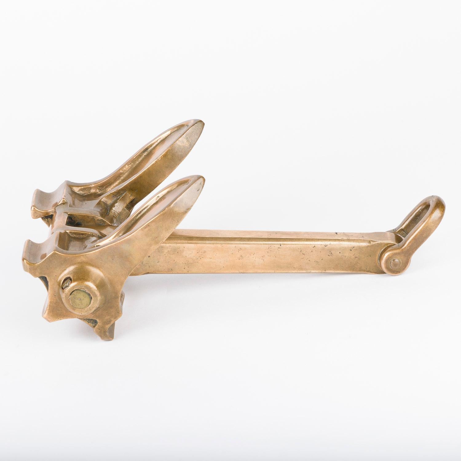 20th Century Scale model of a Byers of Sunderland Admiralty pattern stockless anchor For Sale