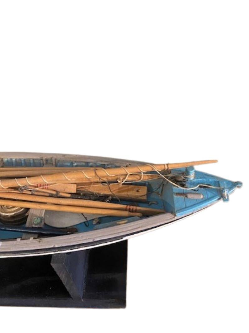 Scale Model of a Fully Fitted Whale Boat, circa 1950s In Good Condition For Sale In Nantucket, MA