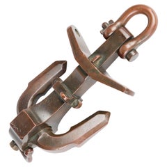 Scale model of a Martin’s patent type self canting ship’s anchor