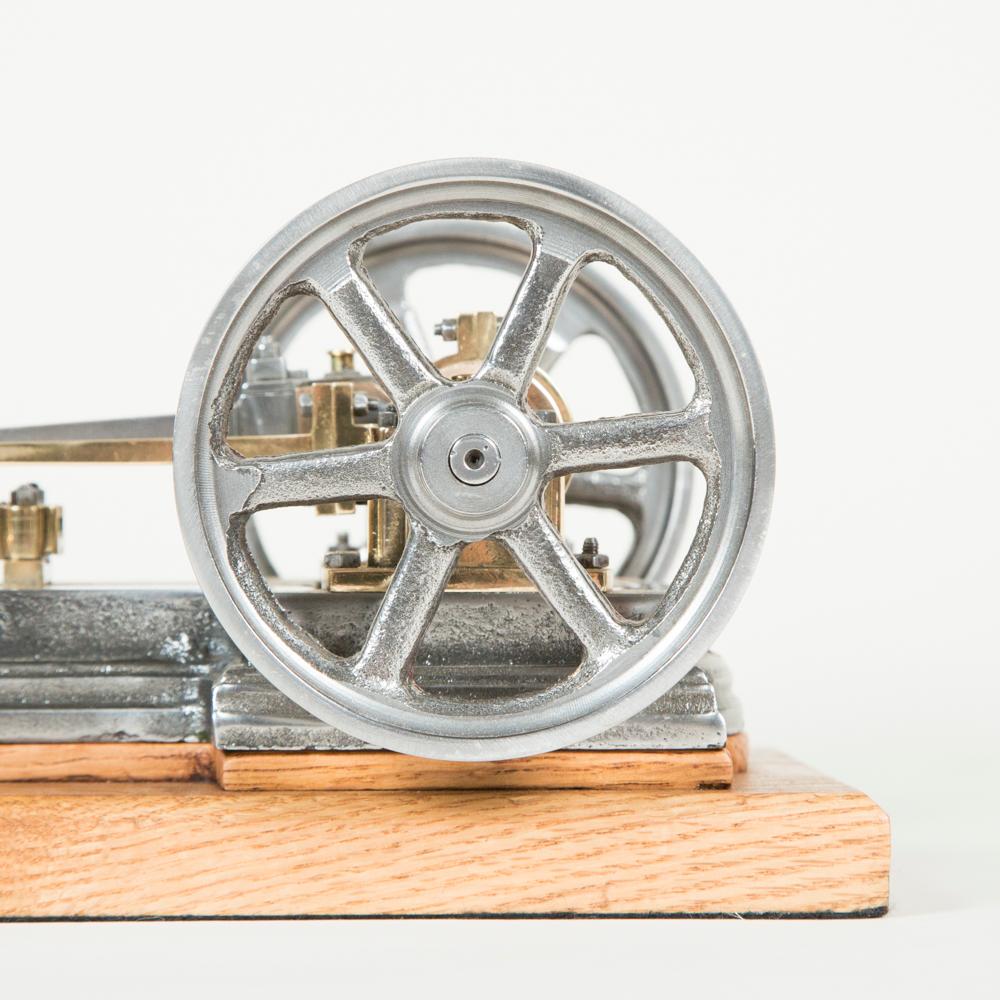 19th Century Scale Model of a Single Cylinder Horizontal Mill Steam Engine