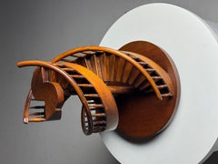 Scale model of a staircase from the 20th century