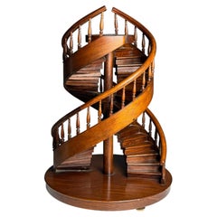 Scale model of a staircase from the 20th century