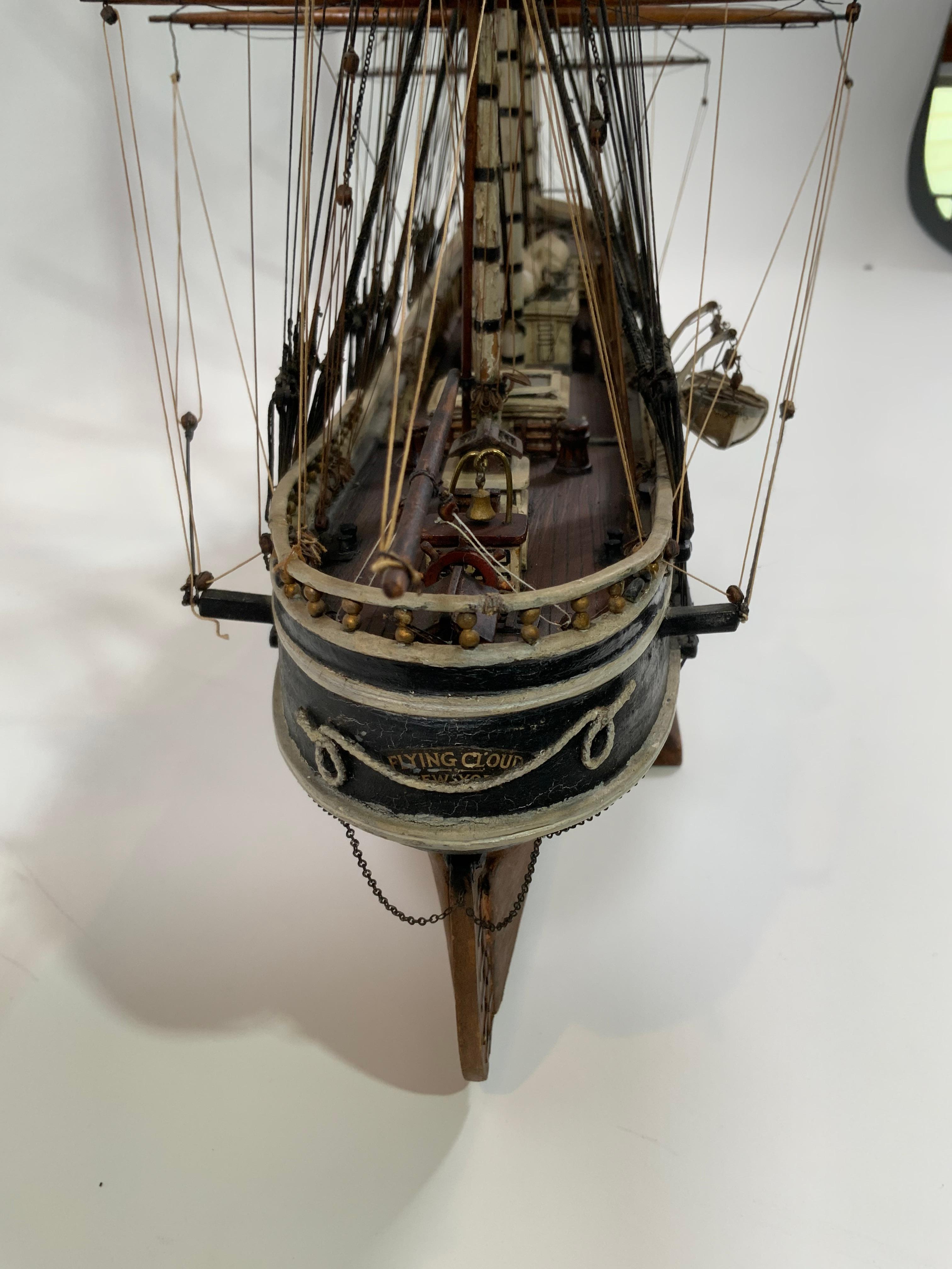 Scale Model of the Clipper Ship Flying Cloud For Sale 5