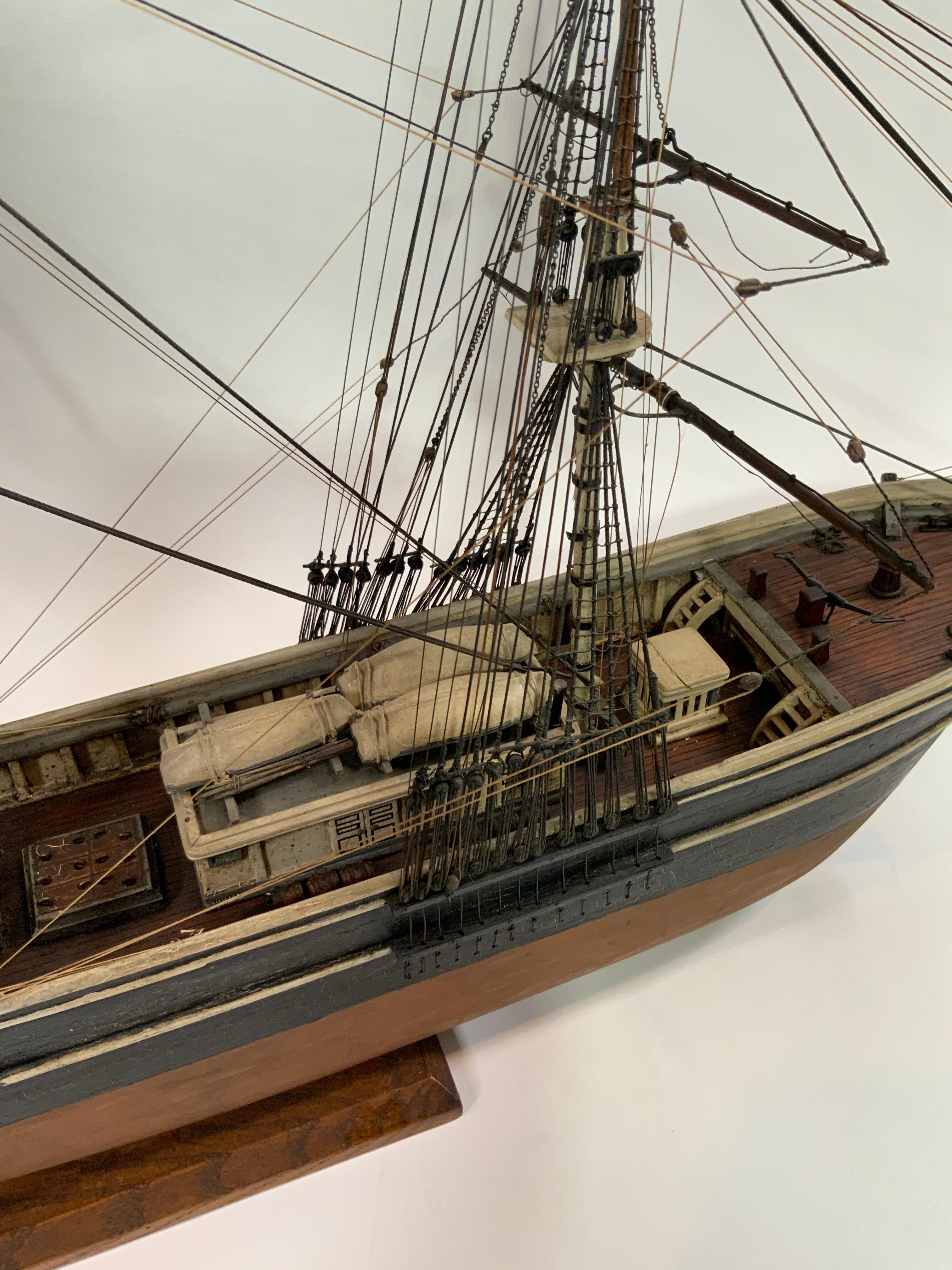Wood Scale Model of the Clipper Ship Flying Cloud For Sale