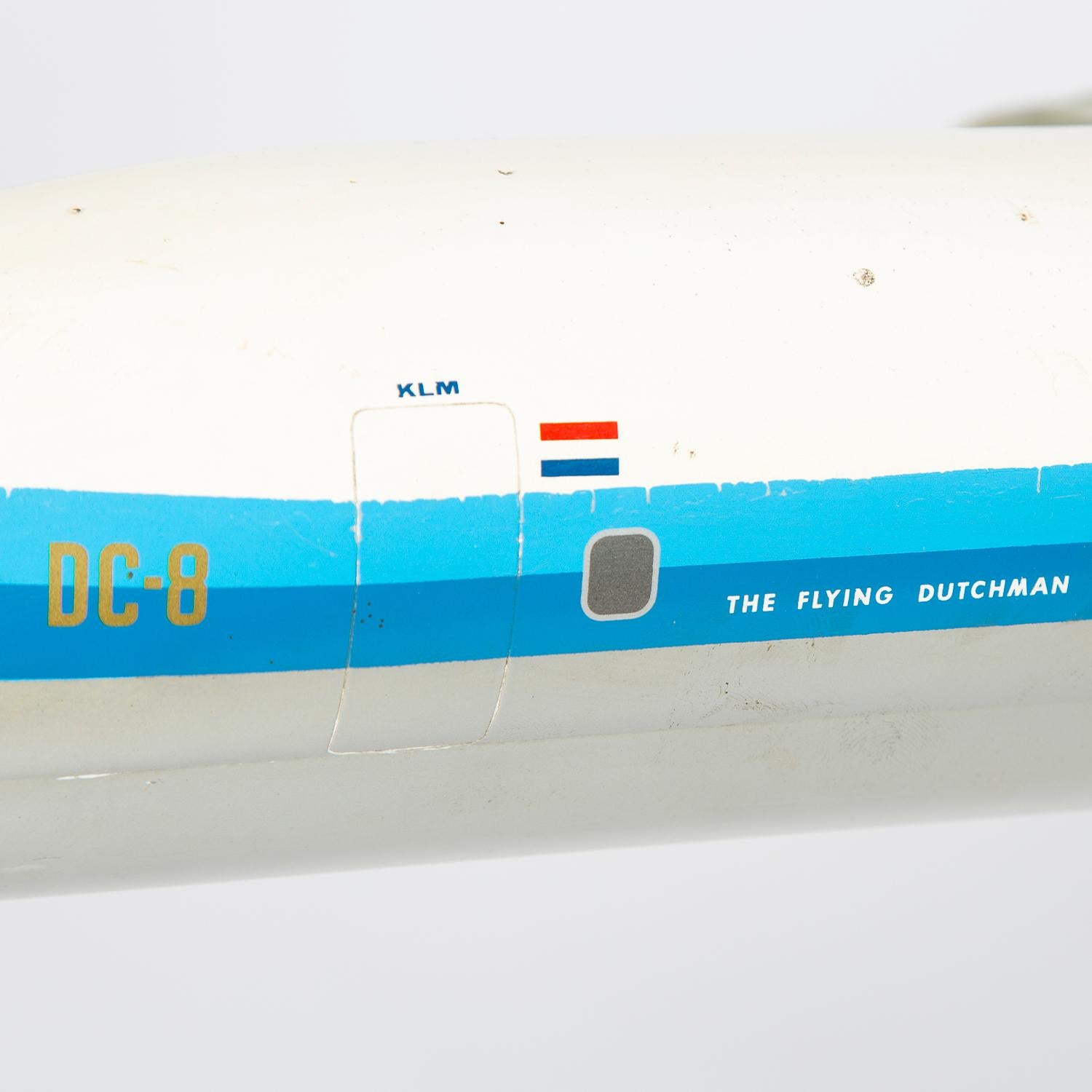 Scale Model of the KLM DC-8 Know as the The Flying Dutchman In Fair Condition For Sale In London, GB